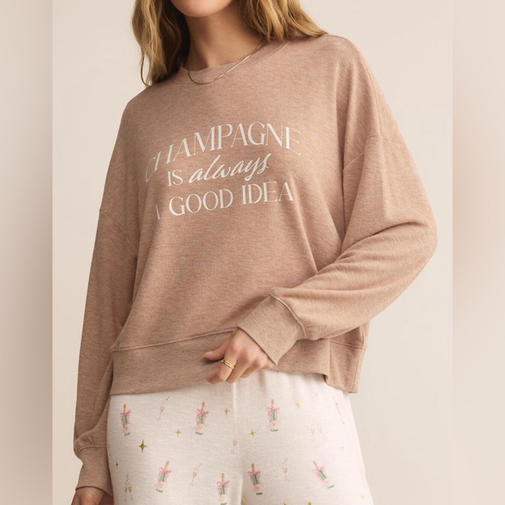 Z Supply - Champagne Long Sleeve Top - NWT